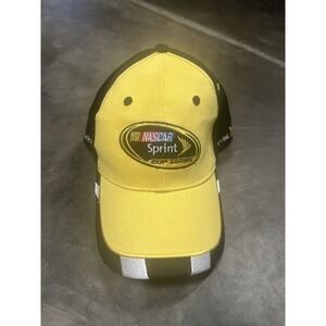 2009 Nascar Baseball Hat Cap Unisex Yellow Black Sprint Cup Series Collector Hat